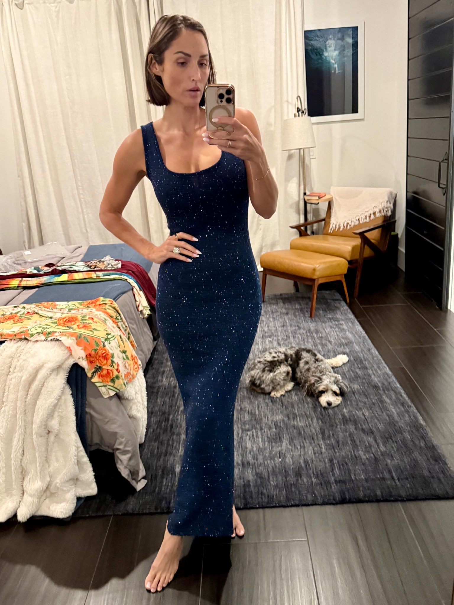 The blue sparkly dress in my Club by Nikki Lang video. Stunning!