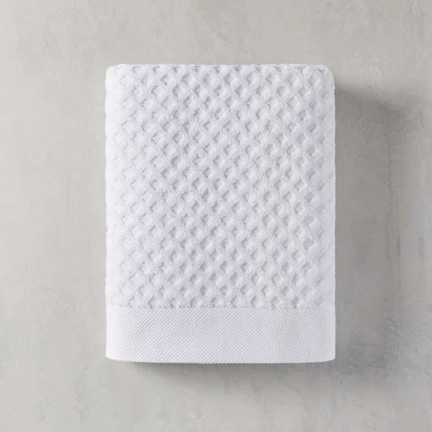 Arctic White Texture Bath Towel, Better Homes & Gardens Signature Soft Towel Collection - Walmart... | Walmart (US)