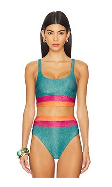 BEACH RIOT Mackenzie Top in Sorbet Sea Colorblock from Revolve.com | Revolve Clothing (Global)