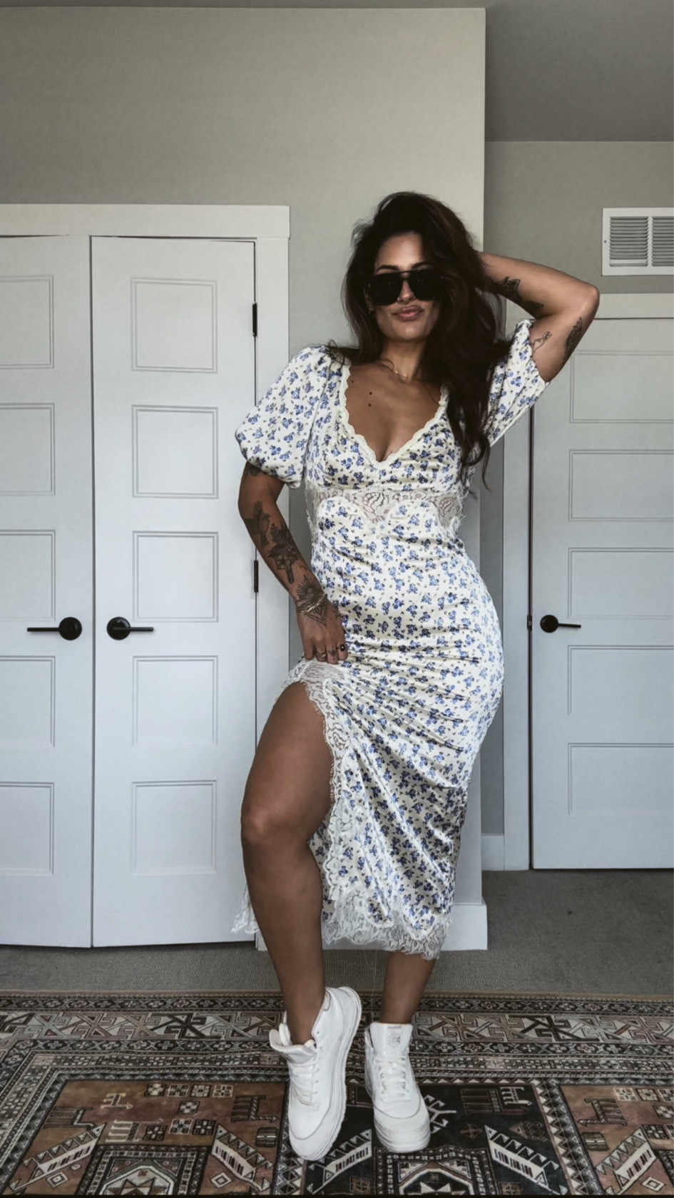 Styling floral lace slip dress for summer that isn’t too dressed up 

#LTKStyleTip #LTKShoeCrush #LTKFindsUnder100