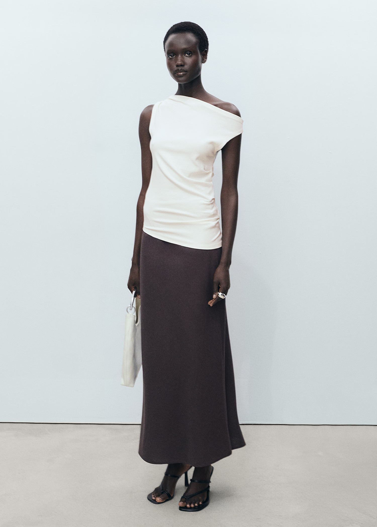 Asymmetrical modal top - Women | MANGO USA | Mango (US/MX/AU)