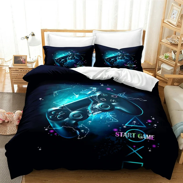 Gamer Bedding Set Full Size for Kids Boys Game Room Decor Gaming Comforter Cover Set Teens Bedroo... | Walmart (US)