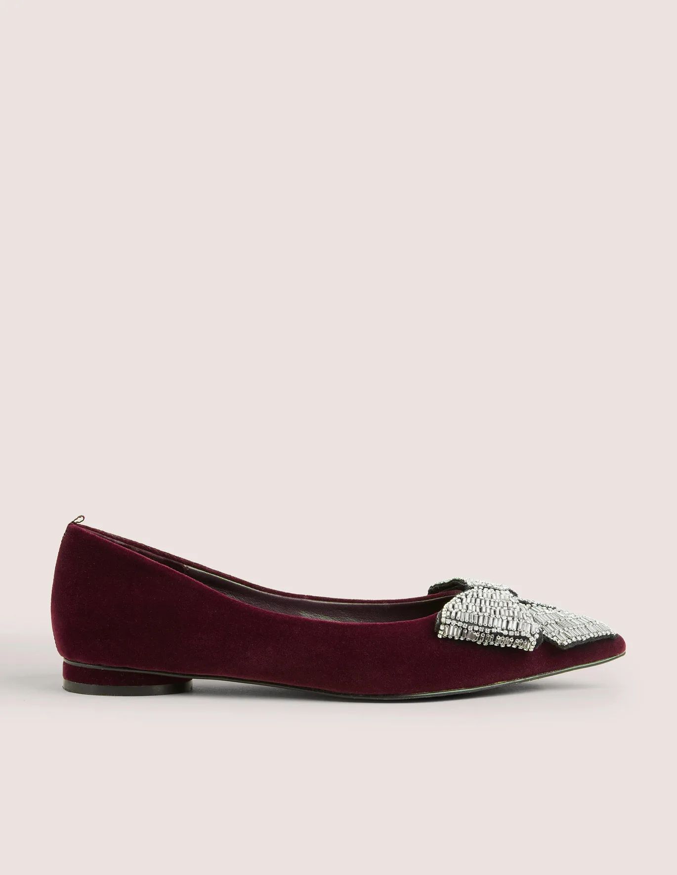 Pointed Bow Flat - Mulled Wine | Boden (US)