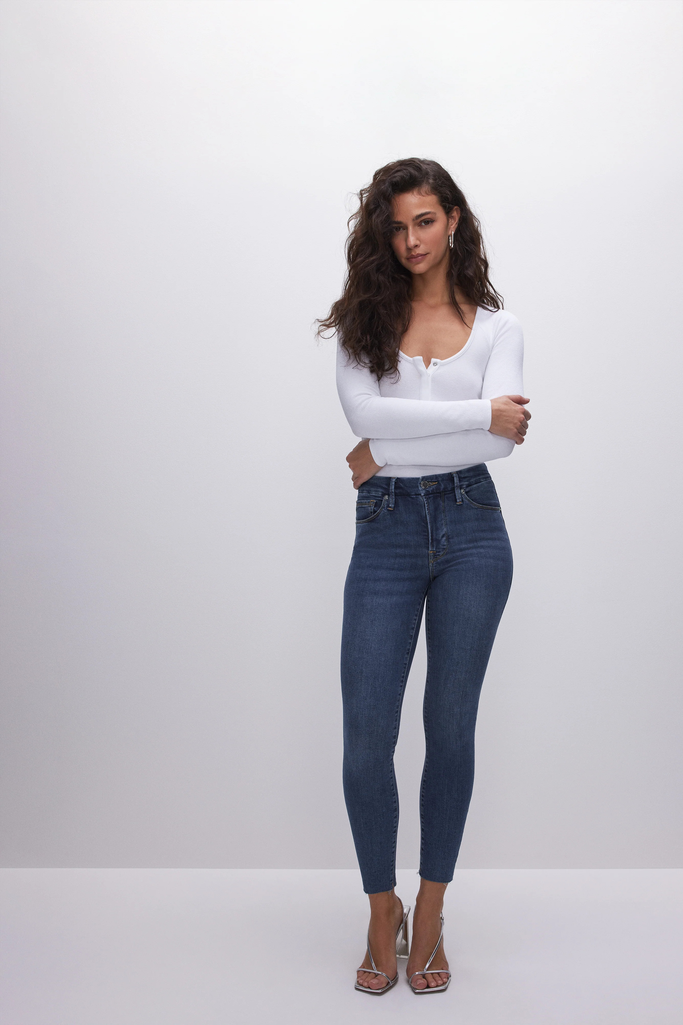 GOOD LEGS SKINNY CROPPED JEANS | Good American