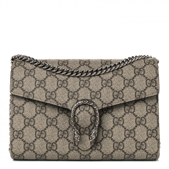 GUCCI GG Supreme Monogram Mini Dionysus Chain Wallet Beige Taupe | FASHIONPHILE (US)