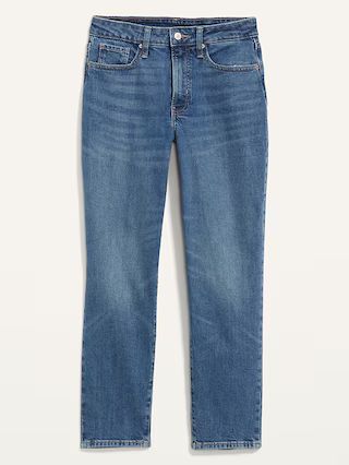 Curvy High-Waisted O.G. Straight Ankle Jeans for Women | Old Navy (US)