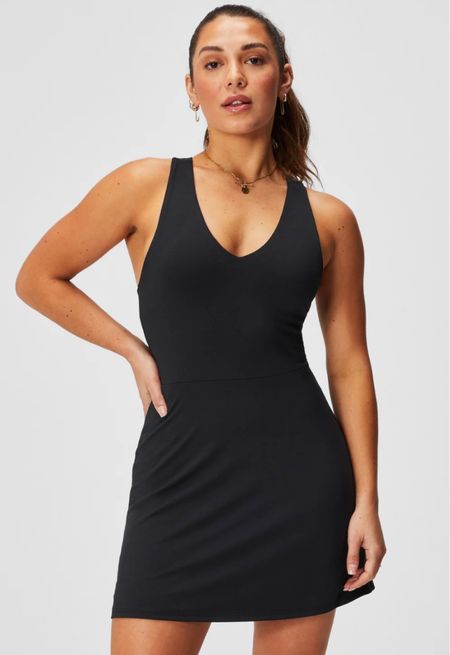 I’ve been waiting for this dress to come out in black and now it’s here!!! You better believe I’m getting this ASAP before it sells out in my size. 🖤

#LTKunder100 #LTKstyletip #LTKfit