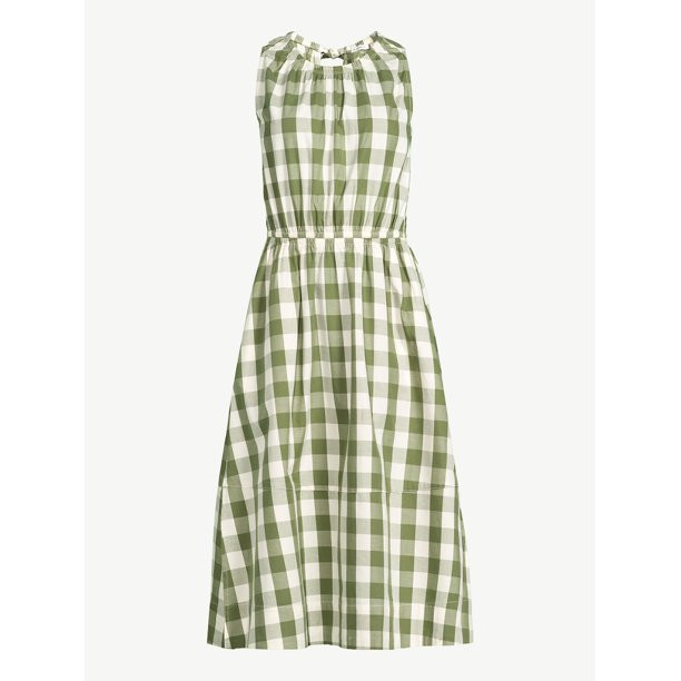 Free Assembly Women's Sleeveless Fit and Flare Dress - Walmart.com | Walmart (US)