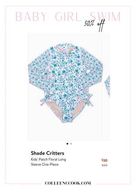 Floral print shade critters swimsuit 
