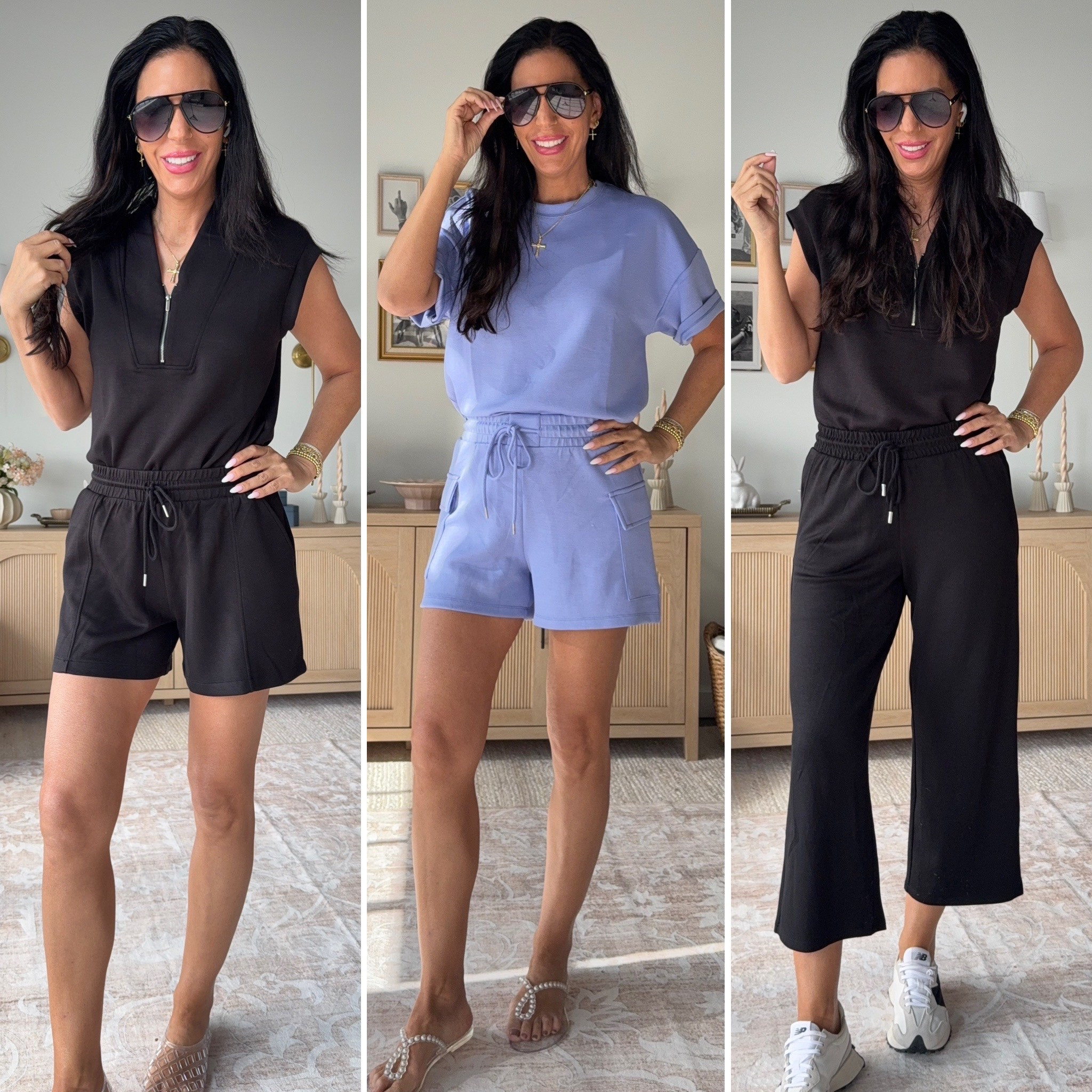 Walmart or Varley- so similar 
Wearing a small in everything 
The scuba knit is insanely soft and perfection!  
So many colors and styles to choose from! 

#LTKFindsUnder50 #LTKSaleAlert #LTKU