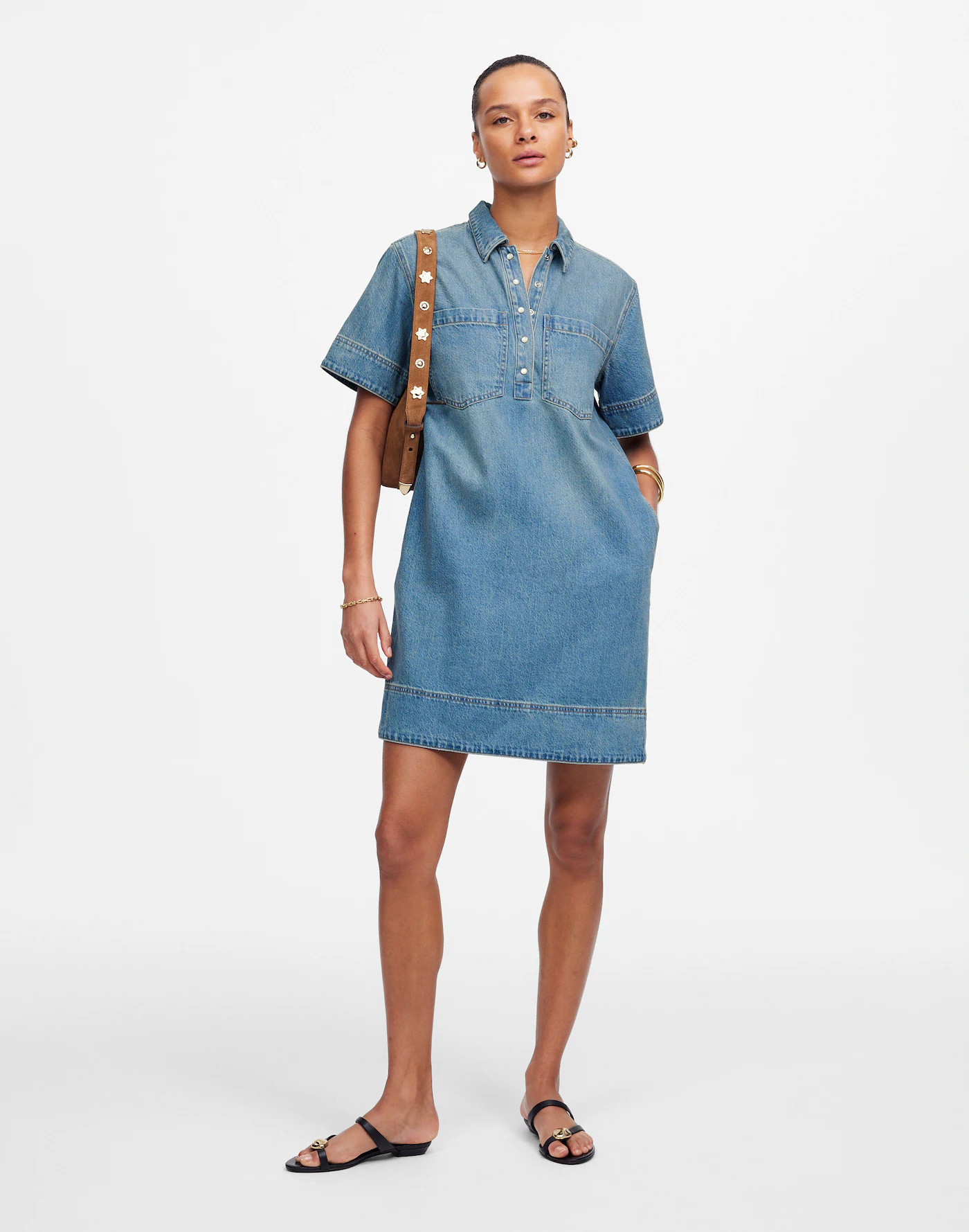 Denim Popover Dress | Madewell
