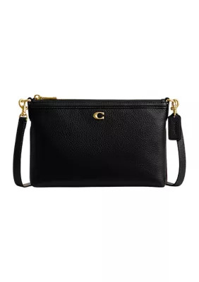 COACH Refined Pebble Leather Legacy Zip Top Crossbody | Belk