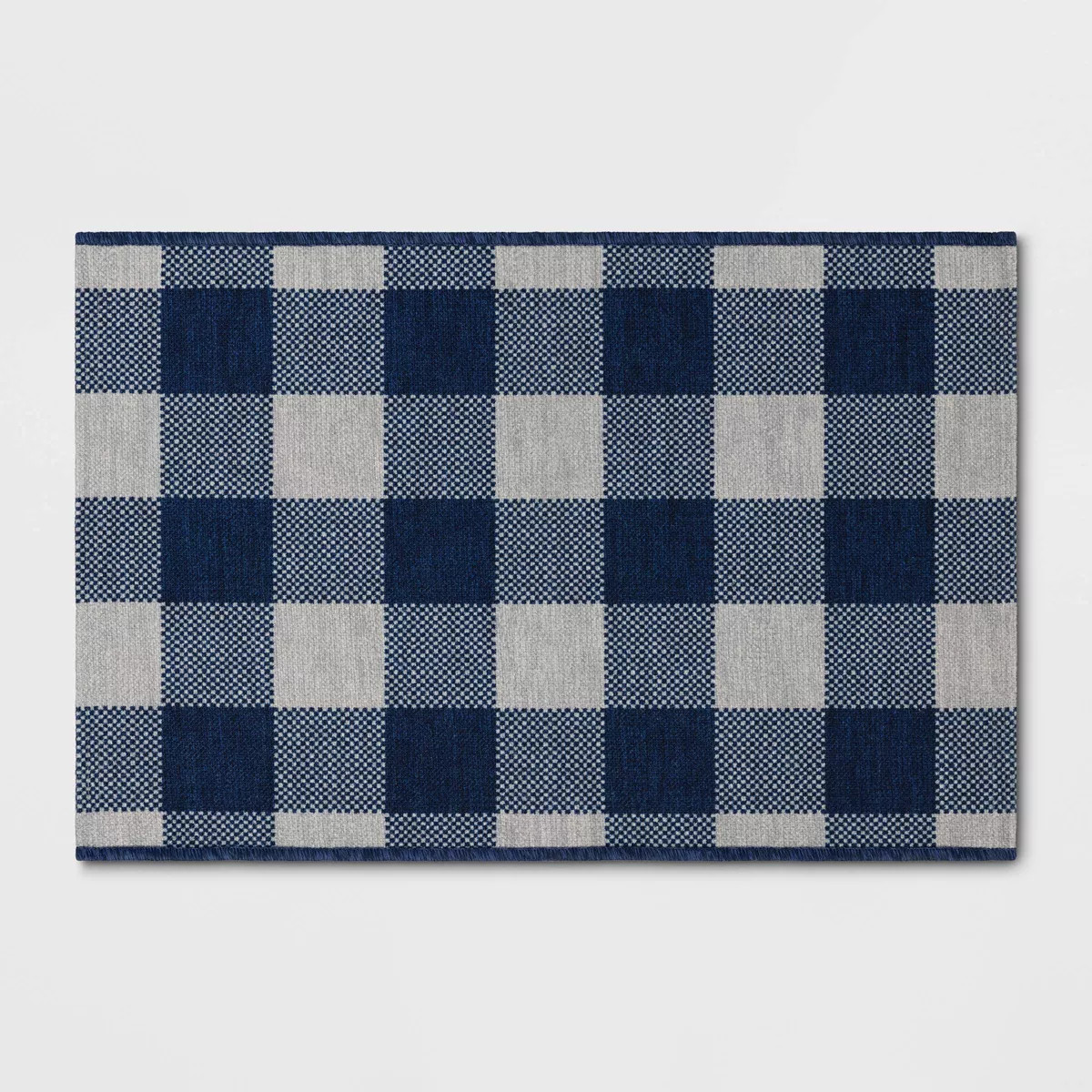 2'x3' Machine Washable Oversized Gingham Handwoven Scatter Accent Rug - Room Essentials™ | Target