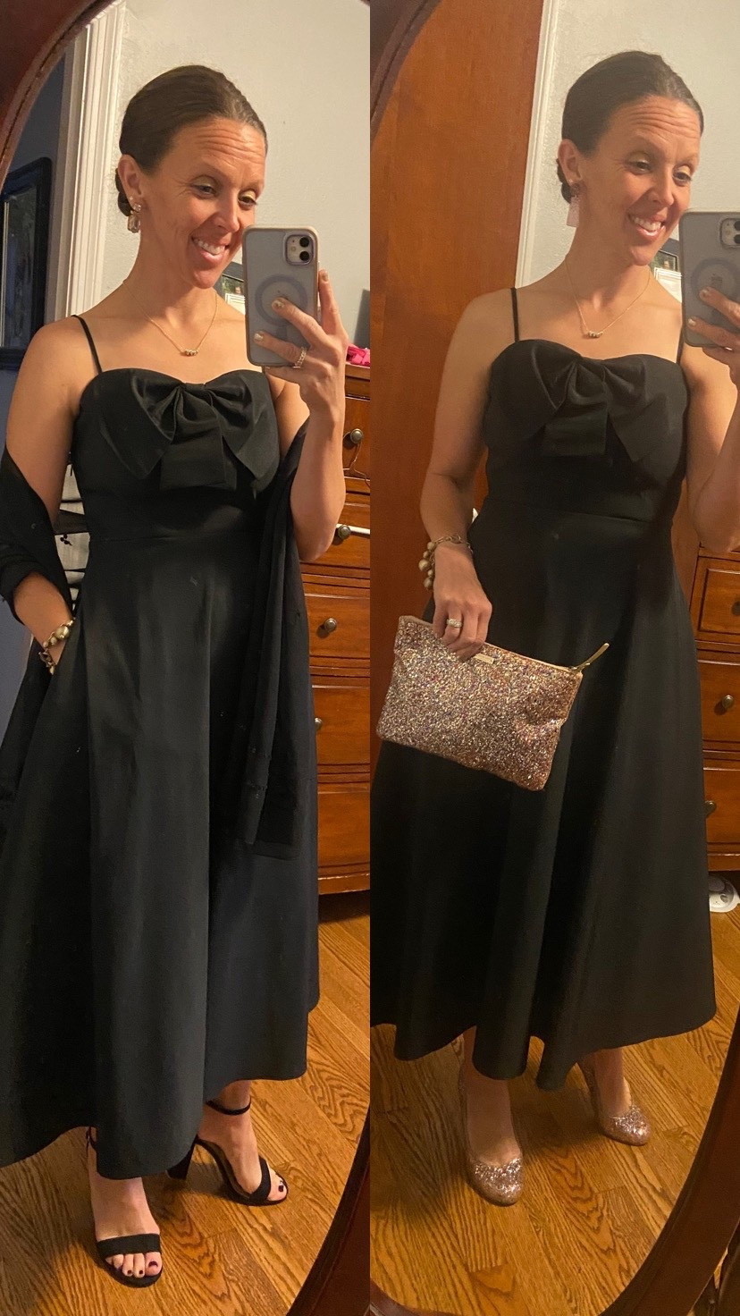 Switched  up my accessories for day to night at a family wedding yesterday