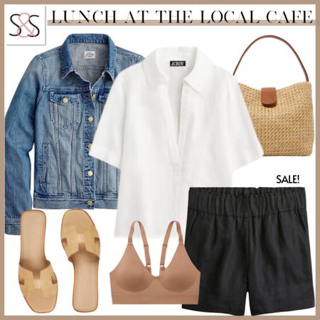 I love a polo neck shirt for warm weather spring! This is a great outfit for summer too. These sandals are amazing!

#LTKSeasonal #LTKGiftGuide #LTKstyletip