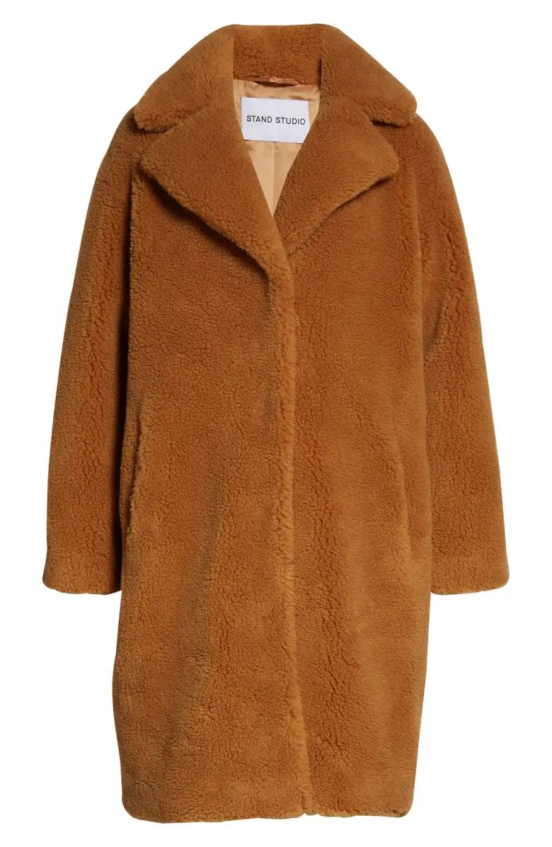 Stand Studio Camille Long Faux Fur Cocoon Coat | Nordstrom | Nordstrom