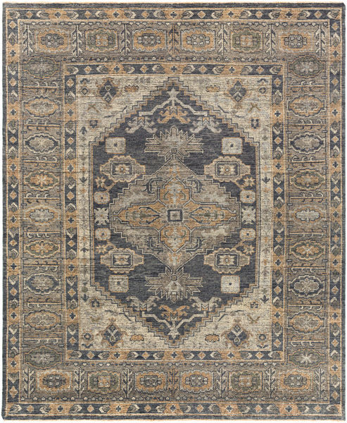 Reign Hand-Knotted Black / Tan Rug - 8' x 10' | Scout & Nimble