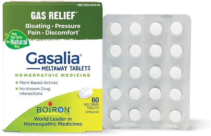 Boiron Gasalia Tablets for Relief from Gas Pressure, Abdominal Pain, Bloating, and Discomfort - 6... | Amazon (US)