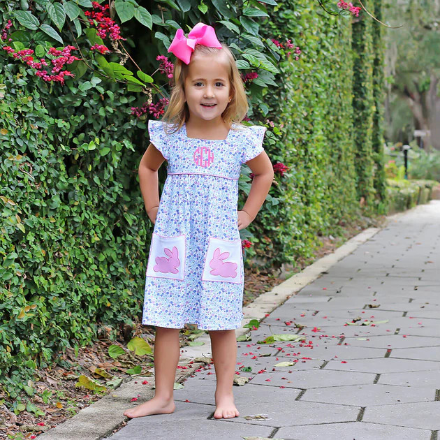 Cottontail Floral Bunny Amy Dress | Classic Whimsy