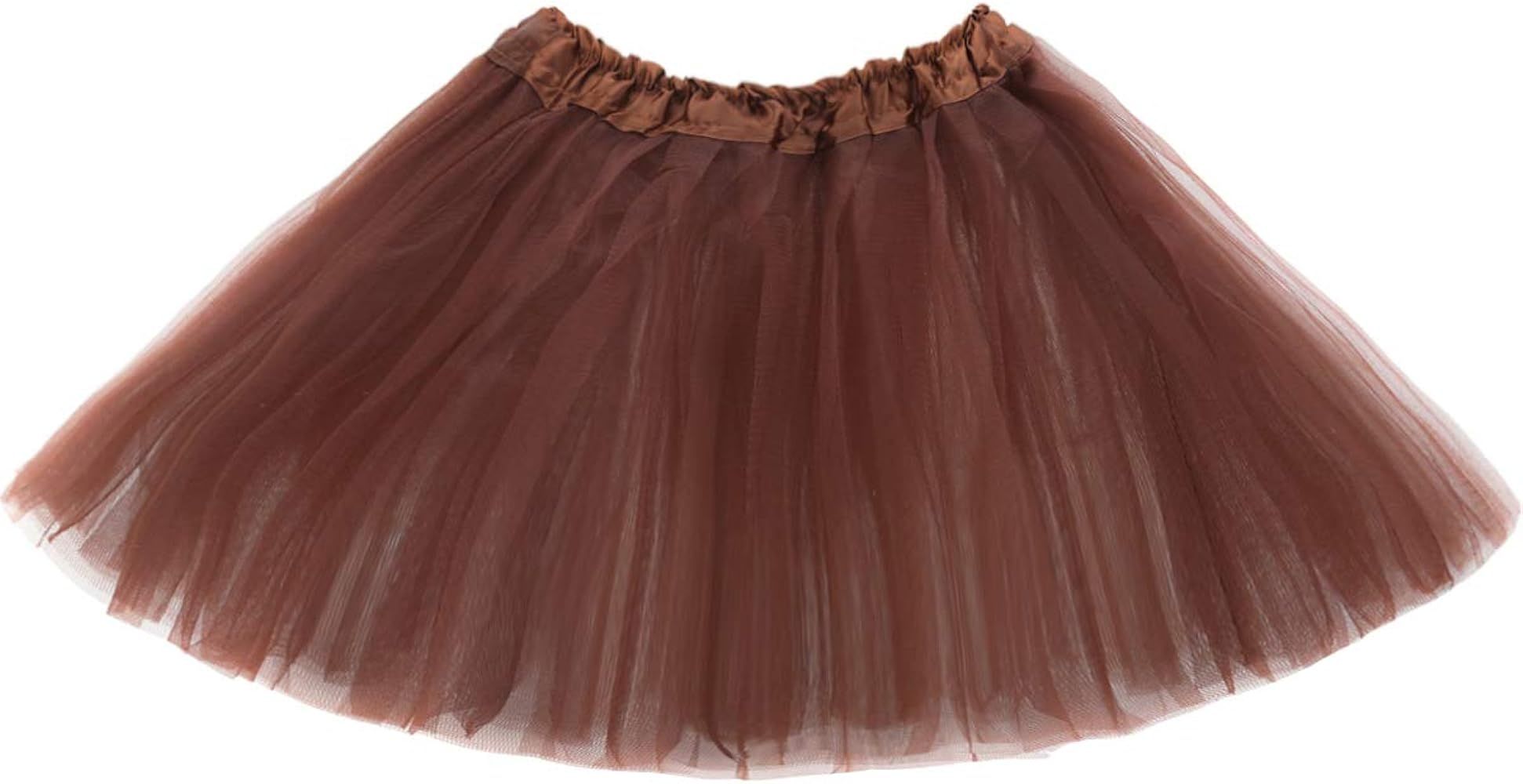 Girl Tutu Skirt, 3 Layers Tulle Tutus for Little Girls, Fluffy Ballet Dress Up for Toddler Kids Chil | Amazon (US)