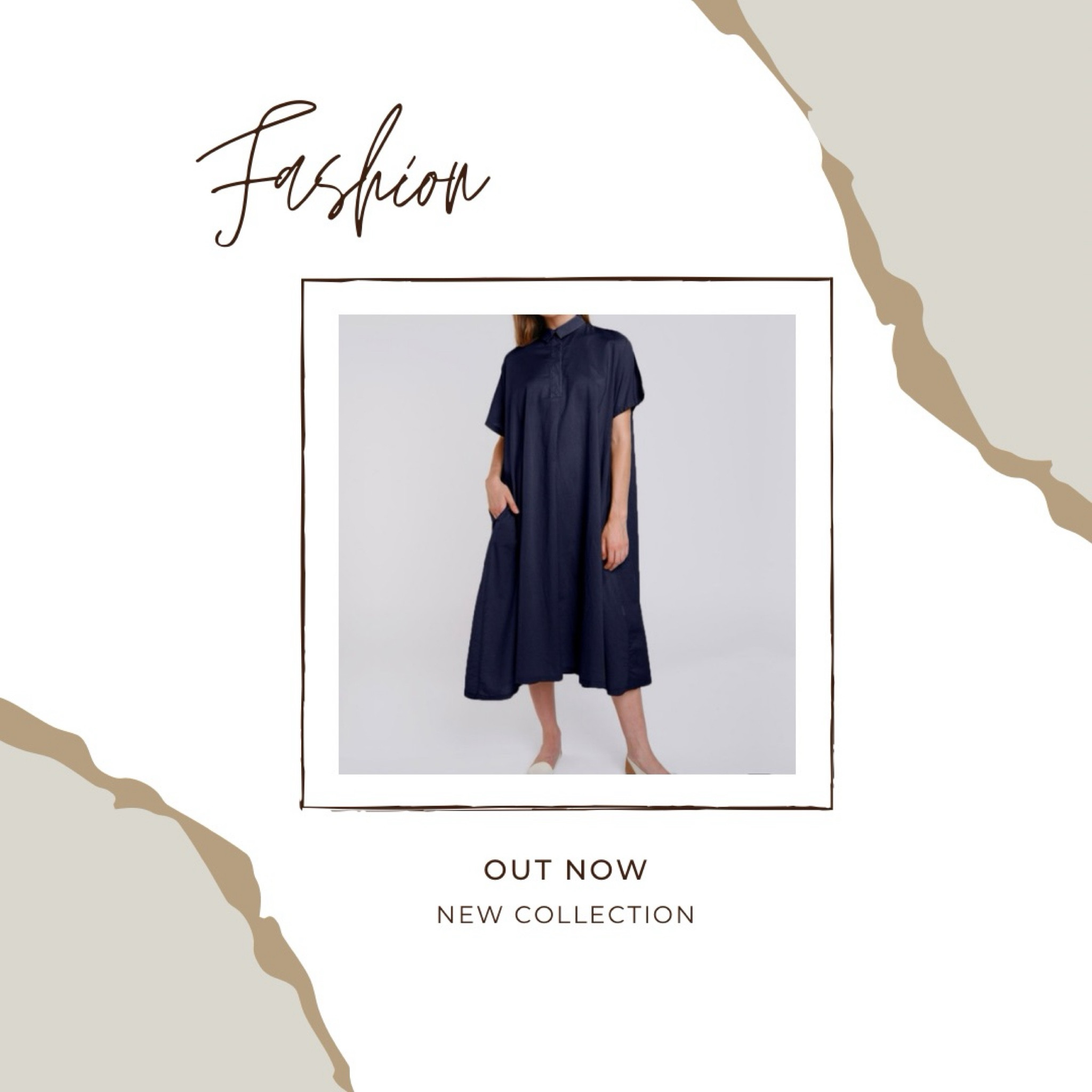 Navy blue A line flowing dress made in italy 

#LTKworkwear #LTKstyletip #LTKtravel