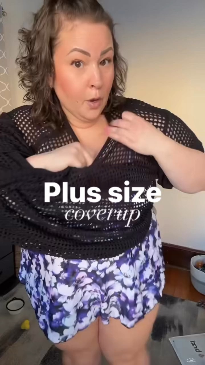 Plus size swimsuit coverup ✨ comes in more colors too! They are selling out fast though. 

#plussizeswim #plussizecoverup #plussizesummer 

Plus size coverup 
Plus size summer wear 

#LTKPlusSize