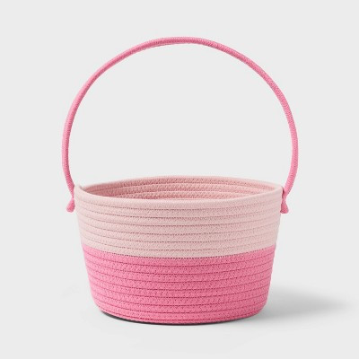 Easter Two Tone Decorative Rope Basket Light Pink - Spritz™ | Target