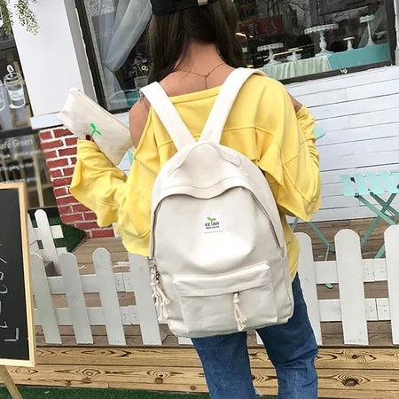 cbzote Girls School Season Student Schoolbag Fashion Zipper Printing Travel Backpack | Walmart (US)