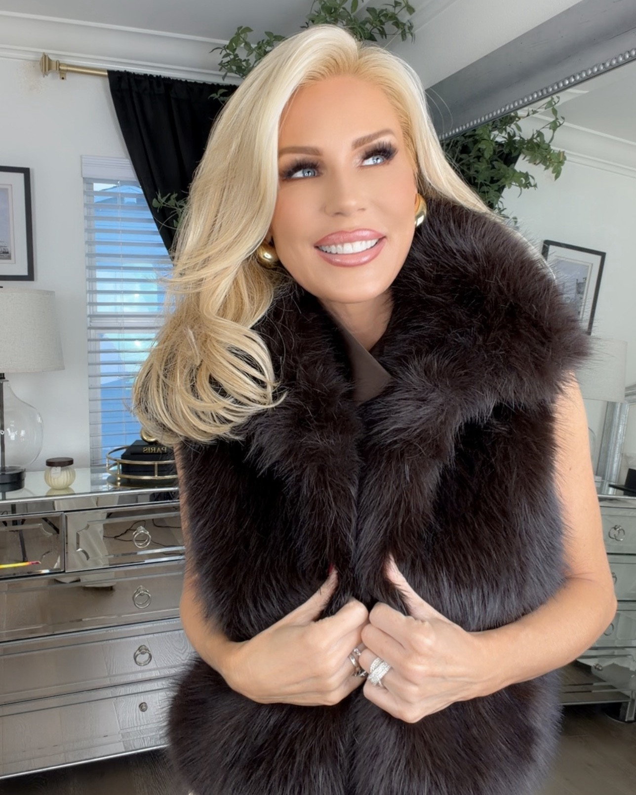 Found the most perfect faux fur vest, and the perfect longer faux fur jacket for all your beautiful  looks this Fall / Winter! 

Jacket size small 
Vest size xs 

Slacks are sold out but linked similar ones 

Happy shopping! 🛍️ 

#LTKSeasonal #LTKHoliday #LTKootd
