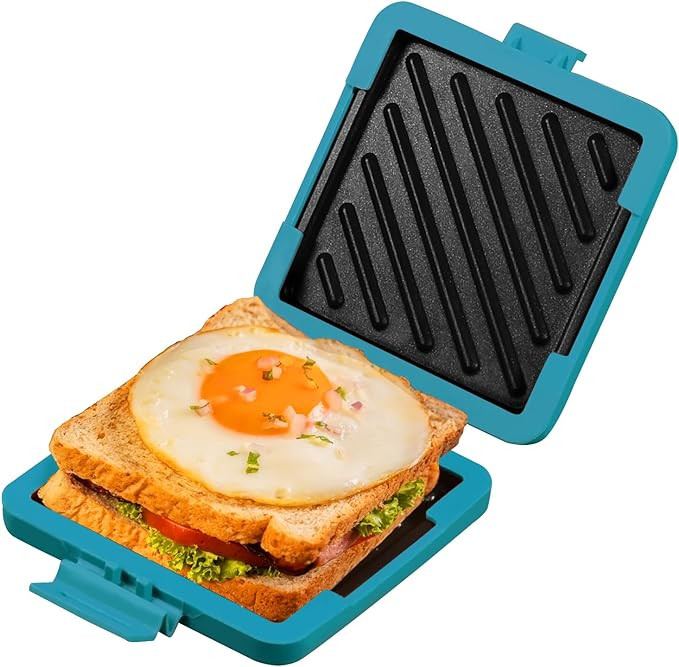 MKYSAIL Toaster,Microwave Toaster, Sandwich Maker, Panini Maker, Dishwasher Safe,NO Electricity,W... | Amazon (US)