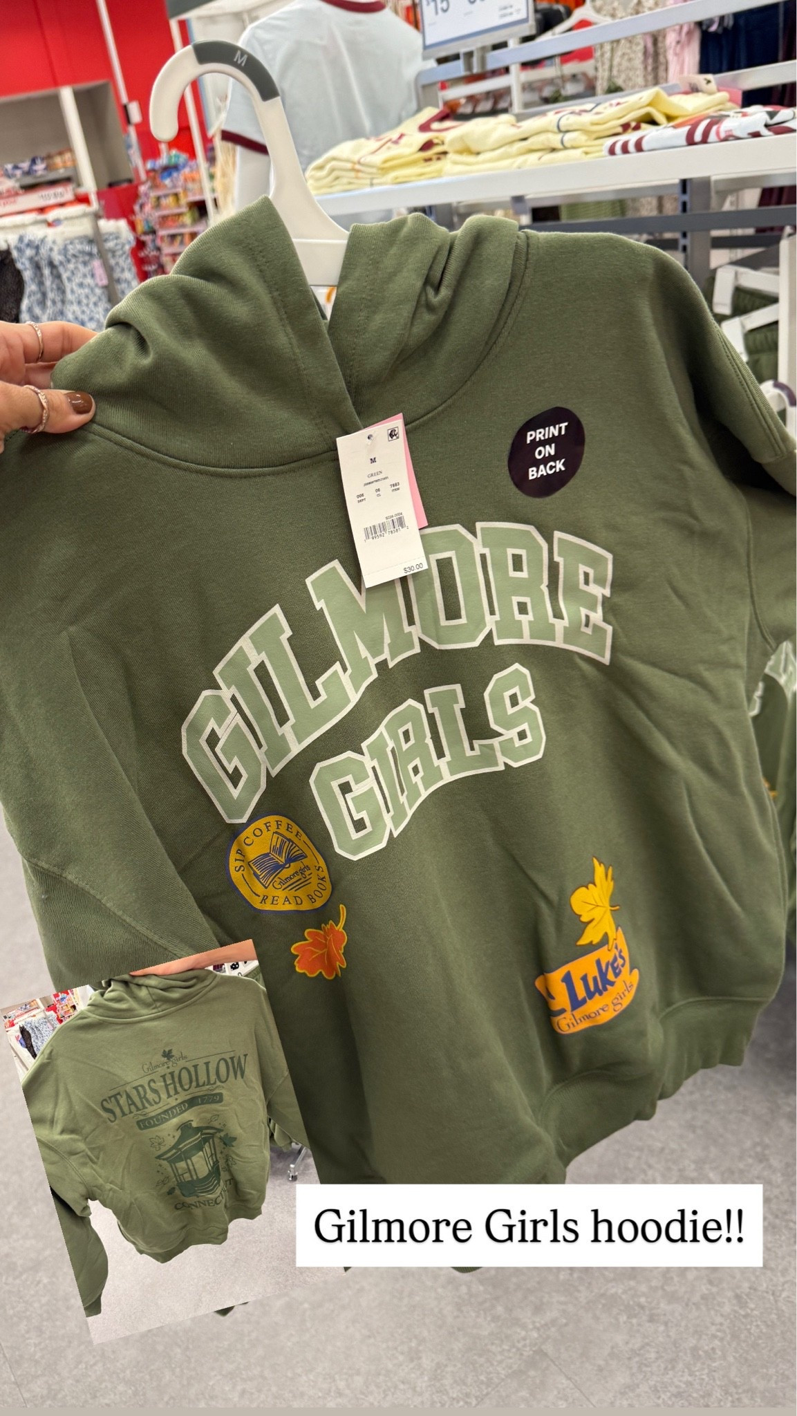 Cute Gilmore Girls hoodie spotted at Target!!