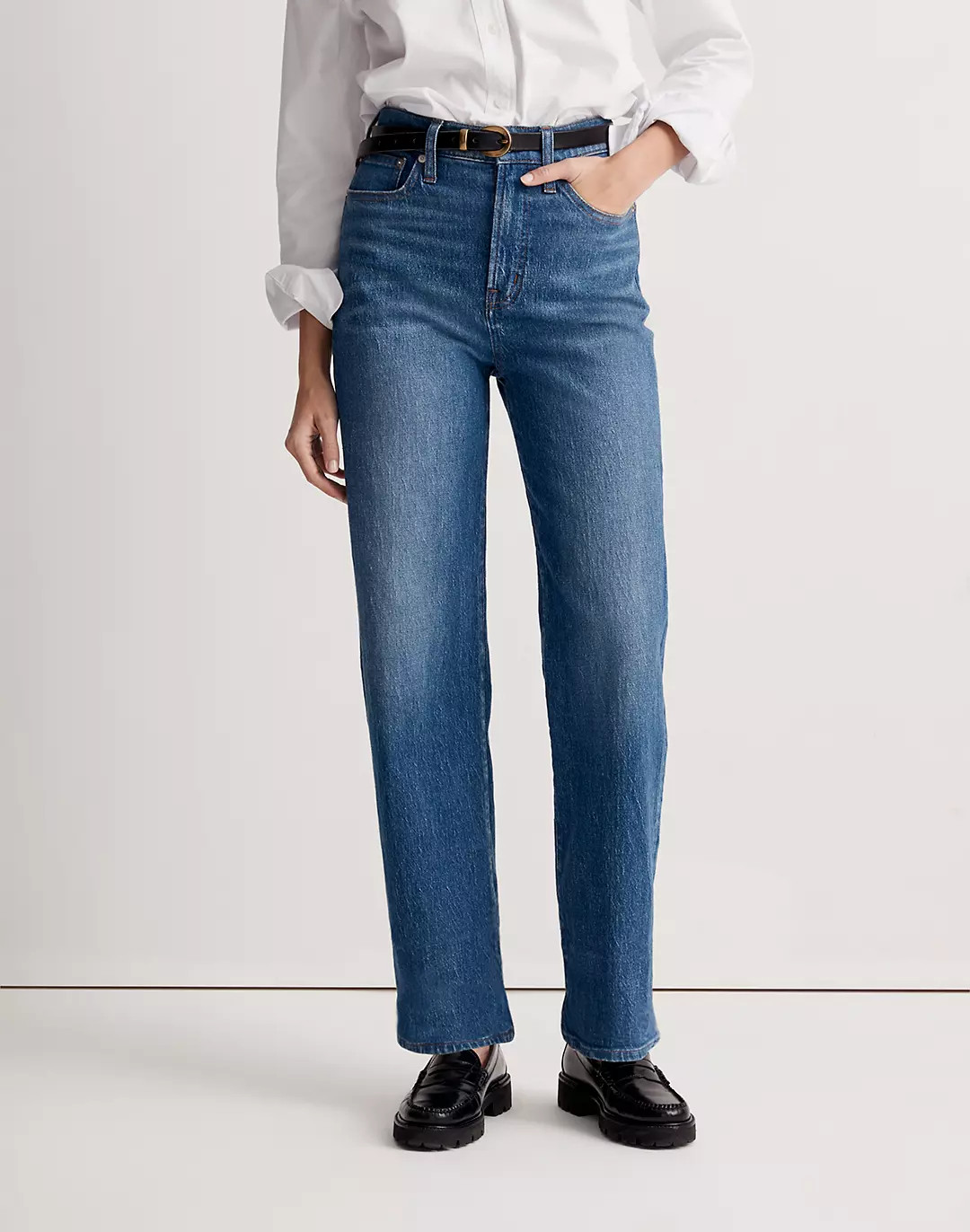 The Perfect Vintage Wide-Leg Jean in Leifland Wash | Madewell