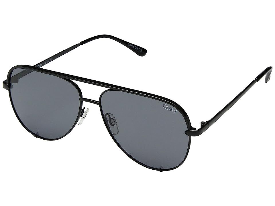 QUAY AUSTRALIA High Key Mini QUAY X DESI (Black/Smoke Polarized) Fashion Sunglasses | Zappos