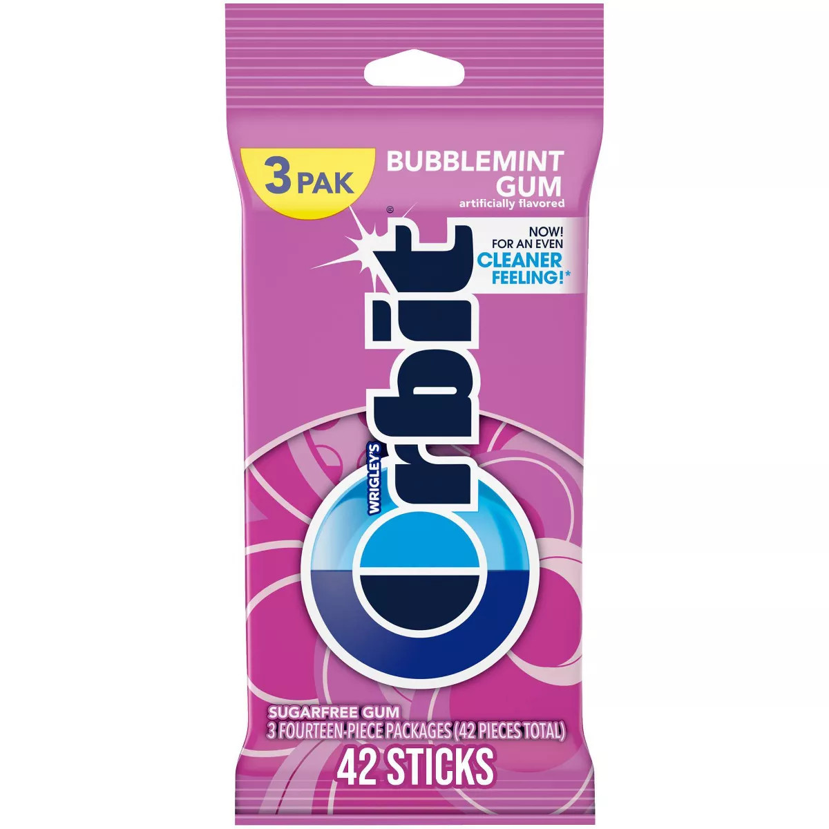 Orbit Bubblemint Sugarfree Gum Multipack - 14 sticks/3pk | Target