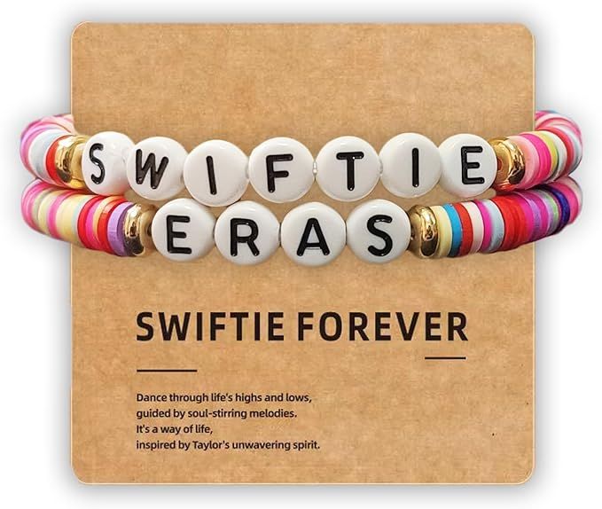 2Pc Taylor Music-Inspired Bracelet Set for Swifties and Taylor Lover & Eras Tour | Amazon (US)