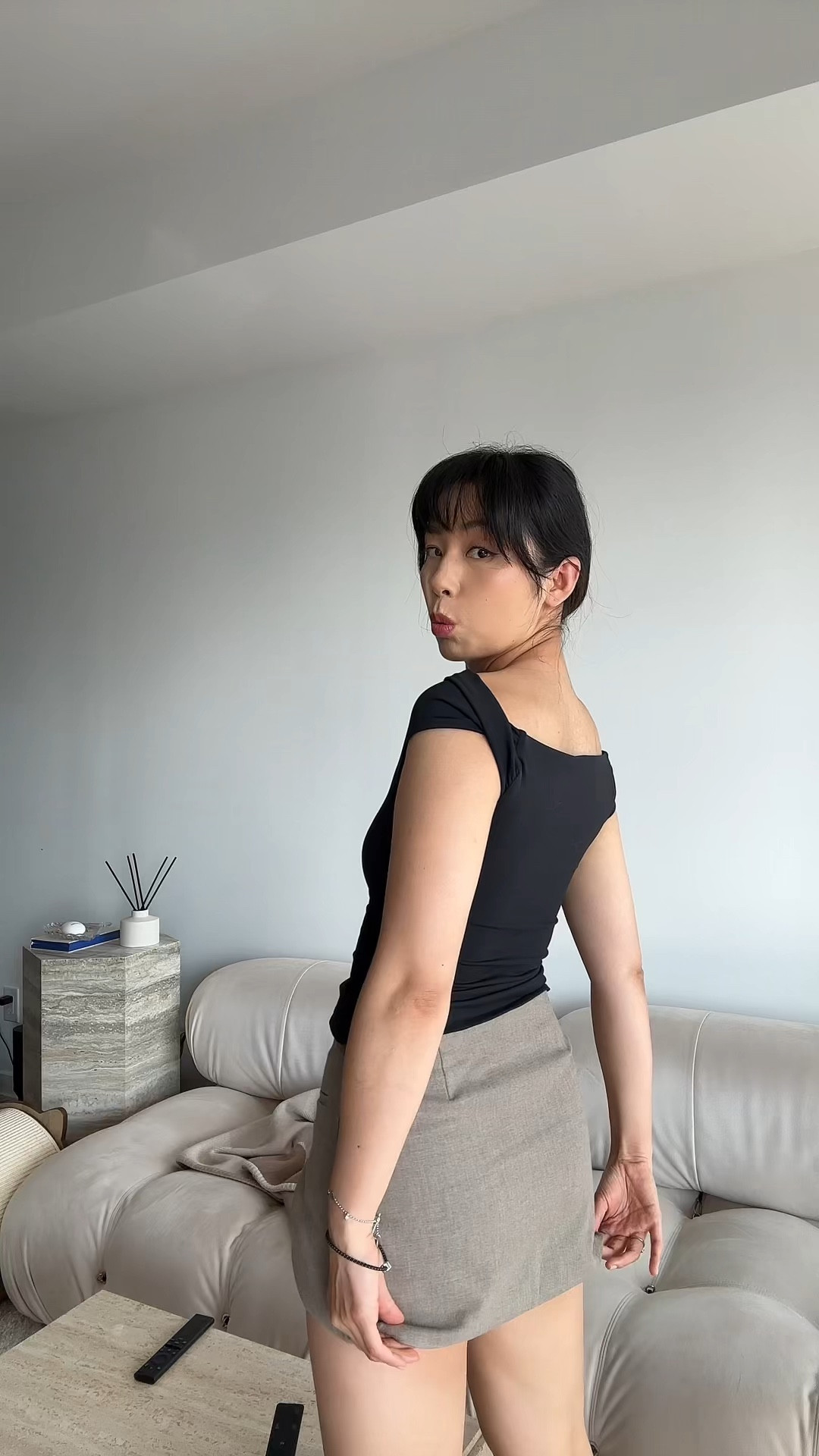 Perv proof mini skirt + 3 in 1 top! 