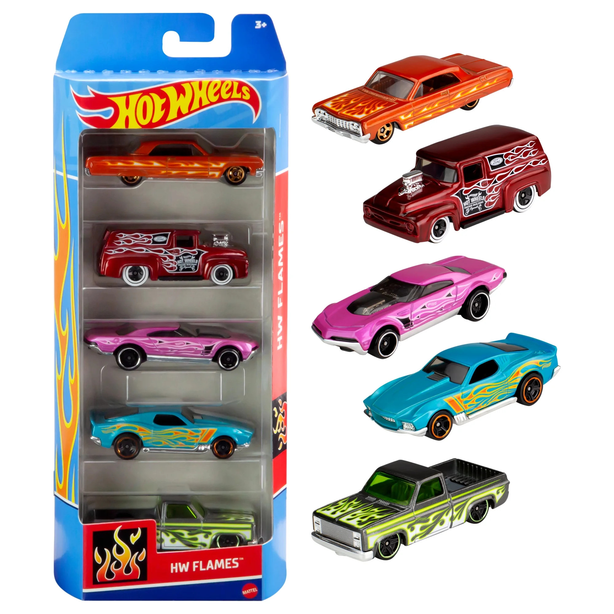 Hot Wheels Cars, 5-Pack of Die-Cast Toy Cars or Trucks in 1:64 Scale (Styles & Colors May Vary, I... | Walmart (US)