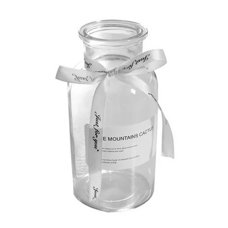 5pcs Glass Flower Vases Vases for Centerpieces with Silk Rope Clear Decorative Vase with for Flowers | Walmart (US)