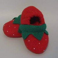 Fleece Soft Sole Baby Strawberry Slippers - Baby Strawberry Shoes - Buy 2 Get 1 Free | Etsy (US)