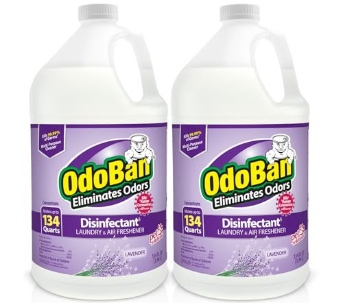 OdoBan Disinfectant Concentrate and Odor Eliminator, 134 Ounce 2-Pack, Lavender Scent | Amazon (US)