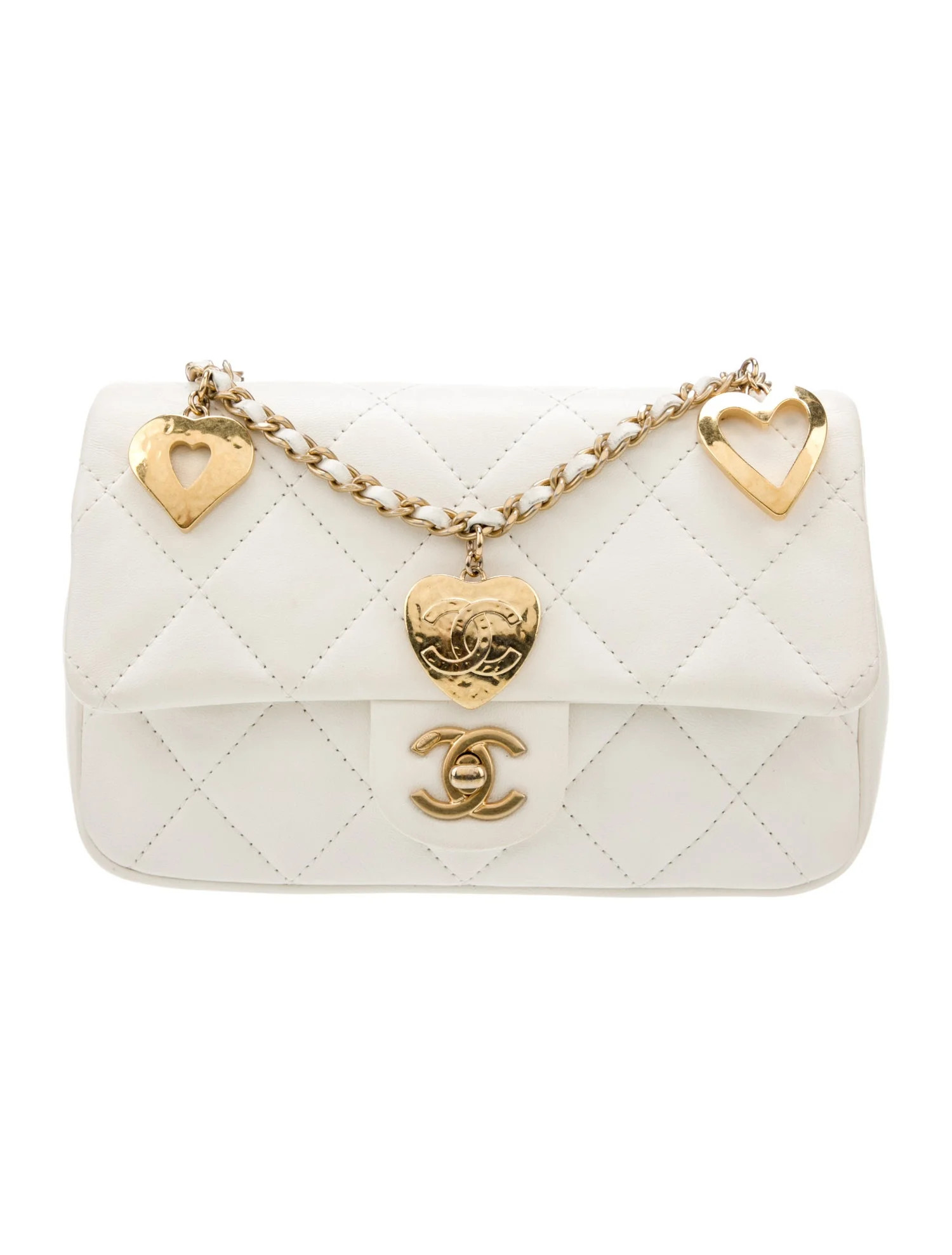 2022 Mini Heart Charms Flap Bag | The RealReal