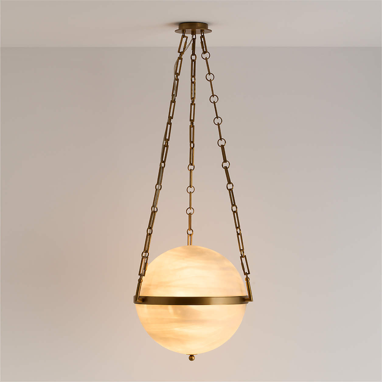 Estelle Glass Globe Pendant Light | Crate & Barrel | Crate & Barrel