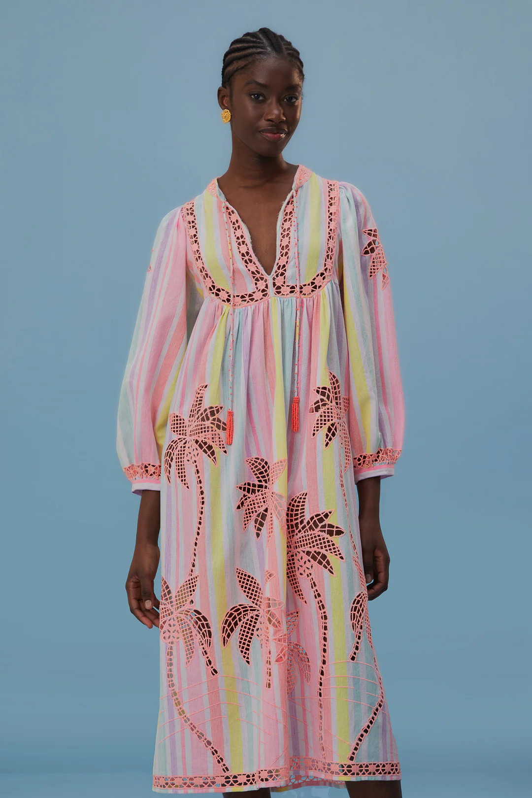 EMBROIDERED COCONUT COVER UP | HARRINGTONS