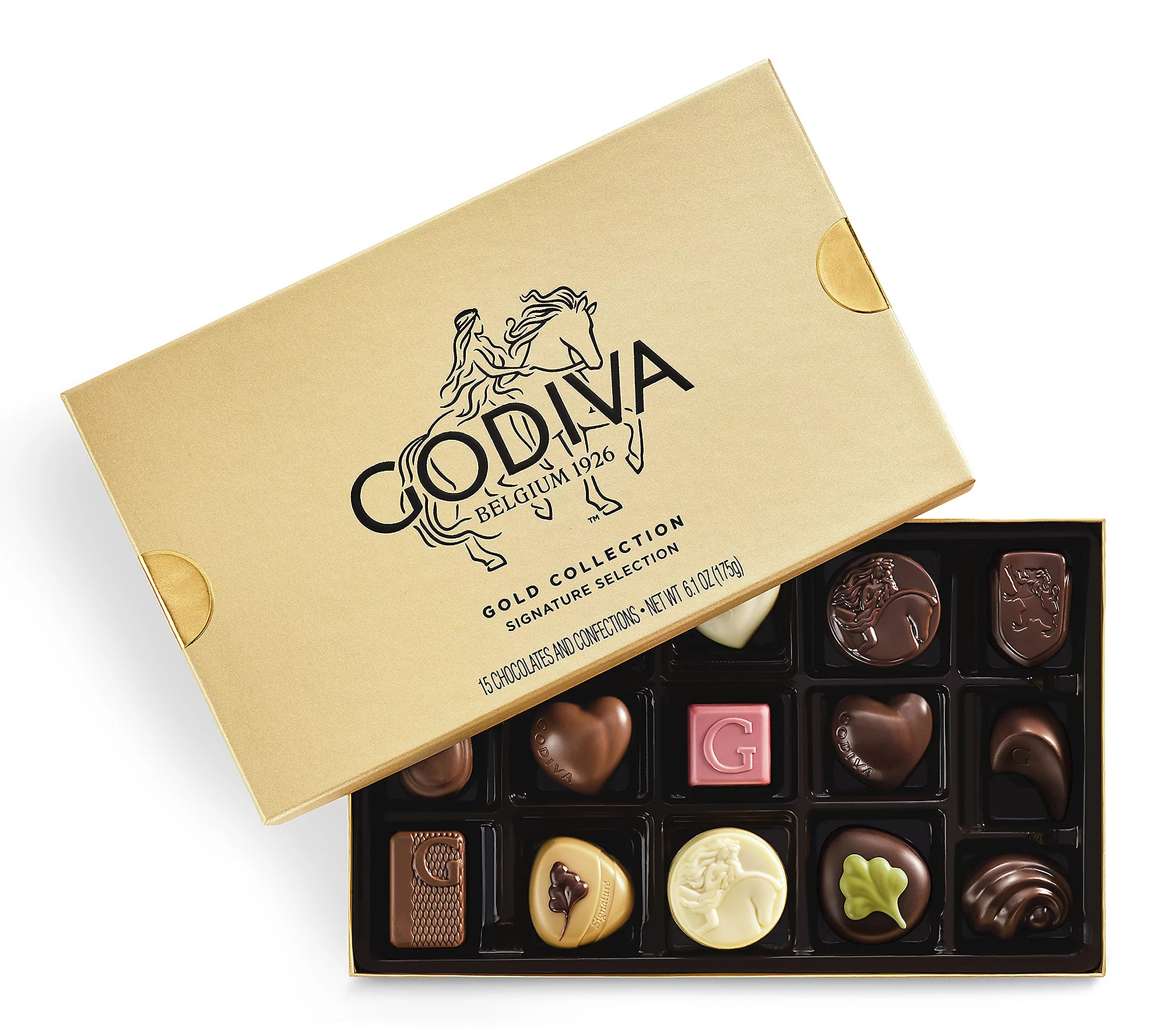 Godiva Assorted Chocolate Gold Gift Box, 15pc. | QVC
