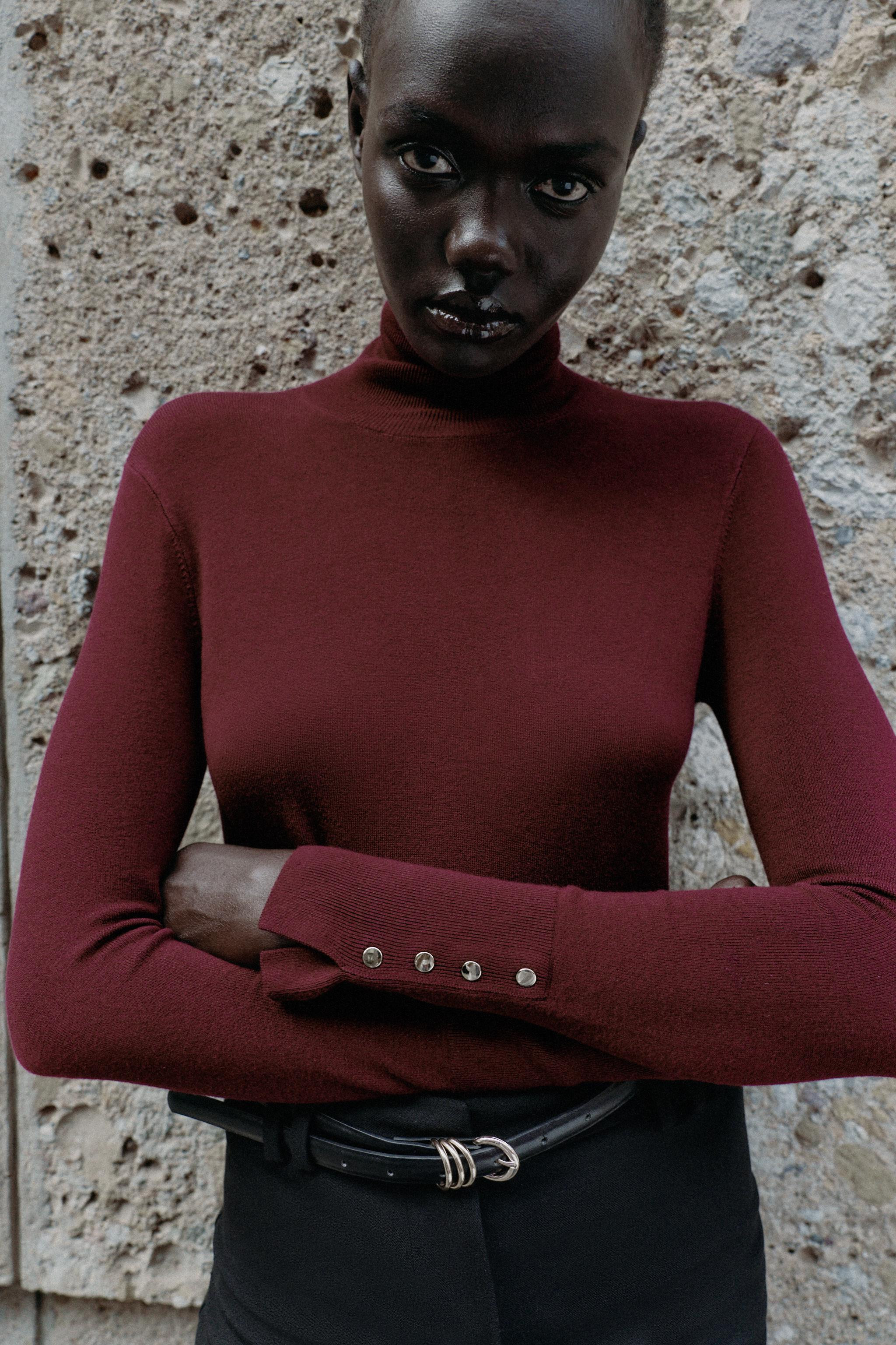 BASIC HIGH-NECK SWEATER | Zara US