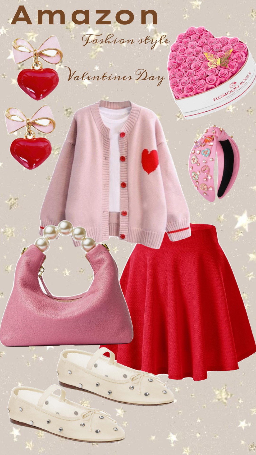 Flomoon 47-Piece Flowers Forever in Heart Shape Box, Preserved Roses Flowers Gifts for Mom, Birth... | Amazon (US)