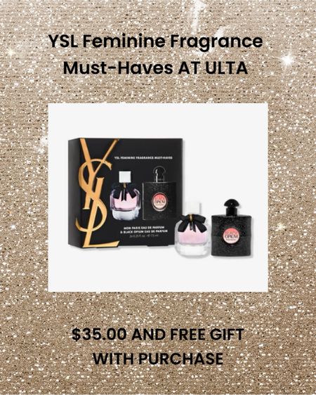 YSL women’s fragrance perfume must have set at Ulta. This black friday deal won’t last long- this easy holiday gift idea won’t break the bank and comes with a free gift with purchase. 

#LTKbeauty #LTKHoliday #LTKGiftGuide
