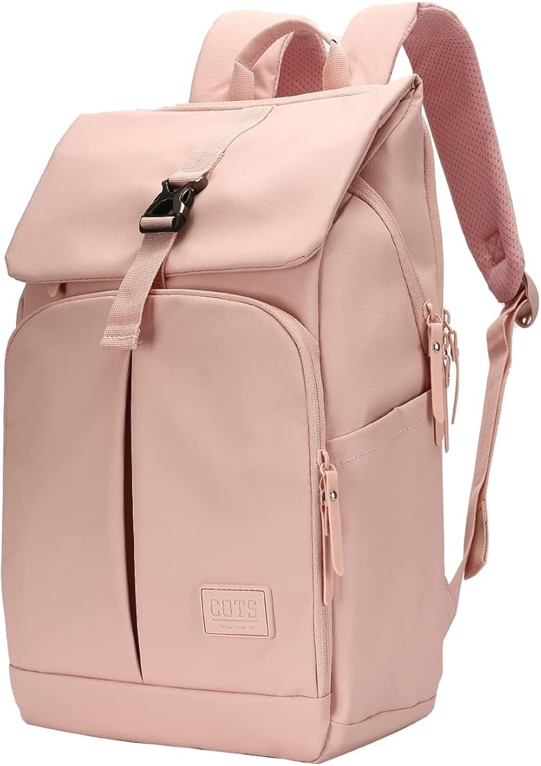 COTS Womens Backpack, Pink Laptop Backpack for Work Business Travel Backpack Fits 15.6 Inch Compu... | Amazon (US)