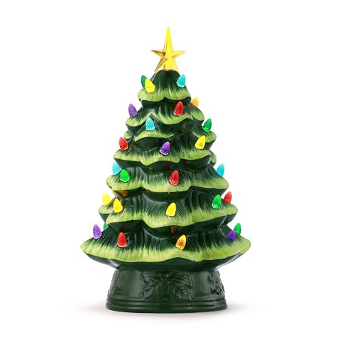 Nostalgic Green Ceramic Tree