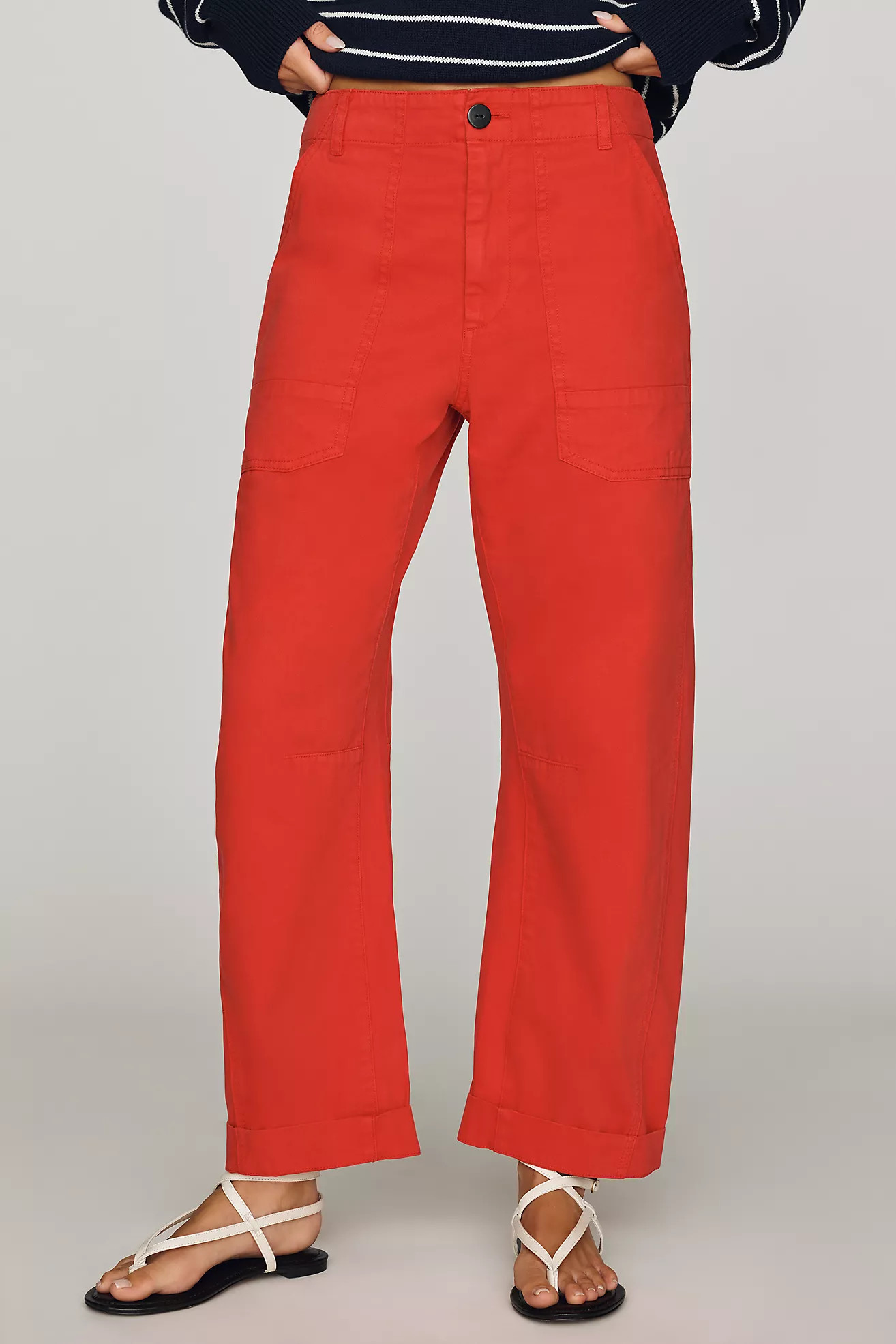 Pistola Tori 100% Cotton Utility Pants | Anthropologie (US)
